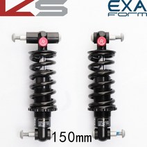 뒷자석샥 대만 exa291r 150mm 자전거 후면 완충기리튬 전기 업그레이드전기 조정, 24x24x150L 750LBS