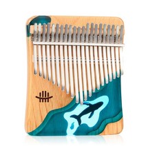 코린별 마호가니 칼림바 hluru kalimba 21 key instrument thumb 피아노 너도밤나무 솔리드 우드 플레이트 보드 전문 kalimba mbira 뮤지컬, 검은색