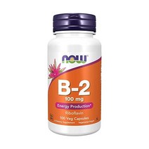 NOW Supplements 비타민 B-2 (리보플라빈) 100mg 100 베지 캡슐
