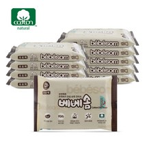 베베솜 무표백 순면 건티슈 10매 10팩 (100매) 생분해, 무표백건티슈 10매x10팩