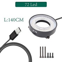 두피진단기 디지털현미경 실체 현미경 현미경용 LED 링 라이트 일루미네이터 램프 우수한 원형 조명 산업용 카메라 광원, CHINA_USB Port