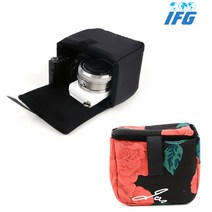 IFG IFG 미러리스 카메라 보관 파티션 가방, 플라워패턴