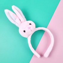 아이템팡 동물 머리띠 놀이동산 파티 운동회 생일 놀이공원, 토끼인형(분홍)