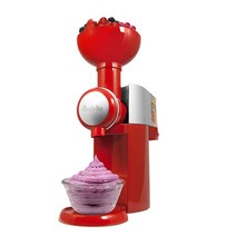 아이스크림 기계 220V 과일 아이스크림 기계 쉬운 작동 자동 냉동 디저트 밀크 쉐이크 메, 01 Red