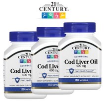 21세기센트리 코드리버 오일 400mg 110소프트젤 X 3 Cod Liver 대구 간유