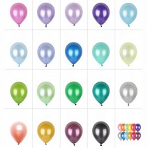 스튜디오 웨딩 촬영 소품 컬러 펄풍선 50p 백일파티, 화이트