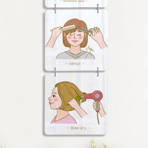 nn282-멀티아크릴액자_미용실에가면(4단소형)