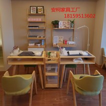 네일 아트 책걸상세트 1인 2인 심플 사이드테이블 인플루언스, T05-160x40x78