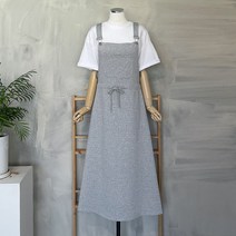 행복한여자[신상무배]귀여운 캥거루 포켓 A라인 멜빵 원피스