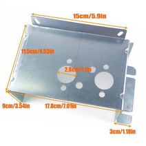 무시동히터 이동식 에어 디젤 주차 히터베이스 장착 브래킷 바닥 판 Eberspacher Airtronic D2 Webasto Pro, 03 with side