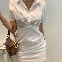 베이시코 / [재진행]반팔 카라꼬임 셔츠원피스