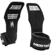 마이스터 Meister Elite Leather 웨이트 리프팅 그립 젤 패드 포함 쌍 - S사이즈M사이즈
