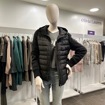 올리비아로렌 역시즌특가* 니트 배색 방울퍼 포인트 덕다운 점퍼 VVCKDXW9261 NC중앙로역점