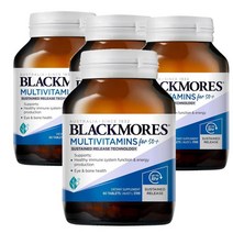 뉴질랜드 블랙모어스 Blackmores Multi For 50+ 50세이상 멀티비타민 서스테인드 릴렉스 60정, 4팩