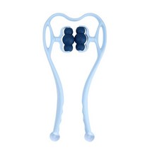 손마사지기6휠 뒷 목 경부 척추 마사지기 어깨 등 지압 신체 이완 수동 롤러 물리 치료, 02 type B blue