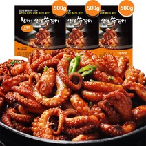왔다 양념쭈꾸미볶음 2~3인분 매운맛 보통맛(냉동), 보통맛 500g 3팩