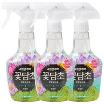 [살균 99.9%] 샤프란케어 꽃담초 섬유탈취제 연꽃향 용기 400ml, 3개