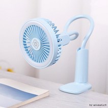 탁상용 선풍기 판촉물 책상밑 usb무소음 화장 저소음탁상 귀여운, 상세페이지참조, 핑크