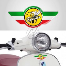 베스파 악세사리 호환 3d 이탈리아 플래그 스티커 케이스 피아지오 베스파 gts gtv lx 150 125 250 300 300ie 등