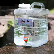 카라반 PE물탱크 고로쇠물통 20리터생수 50리터 농막, 15L 블루 사각배럴 +익스텐션 튜브