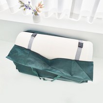 [원케이 / 싱글~킹사이즈] 토퍼 라텍스 메모리폼 매트리스 이불 보관 가방, 슈퍼싱글/싱글 (가로115cm 세로45cm), 라이트그레이