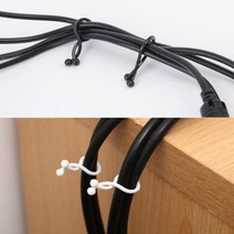 30개입 케이블 전선 정리 클립 타이 랜선 컴퓨터 전자기기 선 묶음 멀티탭 사무실, 소(30P)