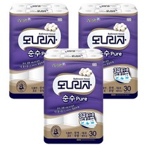 모나리자 순수 Pure 3겹 화장지 30롤 x 3팩(90롤)