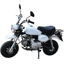 몽키 레트로 혼다 바이크 빈티지 입문 미니 소형, 하얀색