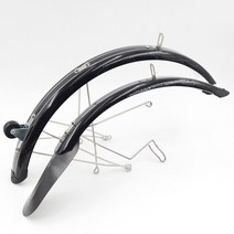 Mr.TiPARTS Brompton 자전거용 C 라인 A 특수 펜더 랙 없음 모델 바퀴 진흙 제거, [01] black set