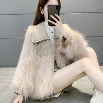 여성 페이크 폭스 코트 겨울 숏 퍼 자켓 FC5715