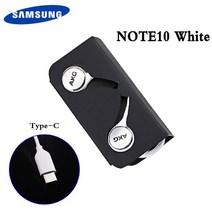 삼성 호환 S8 s9 S10 스마트 폰 헤드폰 용 마이크 와이어 헤드셋 EO-IG955 3.5mm Type-C 인 이어, [04] Type C Jack white