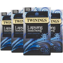 트와이닝 Twinings 랍상소우총 입산소종 티백 50개입 4팩, 1세트