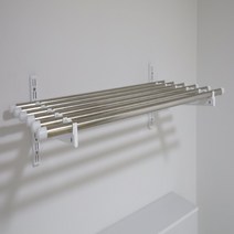 아텍스 다용도 벽선반 봉스테인레스 국내제작, 33cm, 2단, 70cm