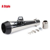 범용 바이크 오토바이 배기 파이프 M4 이스케이프 모토 GP 머플러 스쿠터 크로스 핏 먼지 자전거 ATV 300cc 600cc 1000cc R1 R3 R6, 01 A Style