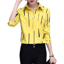 베러댓걸 비오는날 세로줄무늬 블라우스