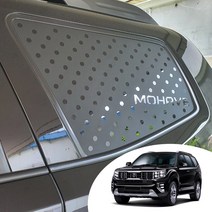 어른킹 모하비 C필러 윈도우 스포츠 플레이트 데칼 스티커 자동차 타공 랩핑 시트지, 모하비-카본블랙(C필러/로고타입)