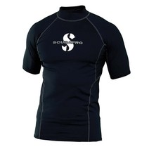 서핑슈트 다이빙슈트 남성용 반팔 수영 티셔츠 래쉬가드 UV 차단 기본 스킨 타이츠 셔츠, 26.3 - M