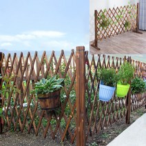 자바라 래티스 접이식 나무울타리 펜스 휀스 fence 방부목 마당 정원꾸미기 옥상테라스 전원주택 담장, 매립형, 90cm