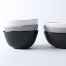조약돌 공기대접 밥그릇 세트, 화이트_공기