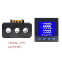 다기능 파워 미터 삼상 LCD 디스플레이 3P3W RS485 통신 96*96 전원 AC220V 40 ~ 65Hz, 03 50A