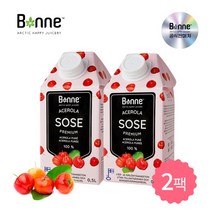 [본네] 프리미엄 아세로라 퓨레 주스 500ml 2개입, 상세 설명 참조, 상세 설명 참조, 2개