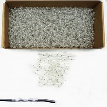 전장부품 AWG22-18 100/300 PCS 열 수축 납땜 슬리브 절연 방수 전기 버트 스플라이스 와이어 커넥터 터미, 02 WHITE_05 1000PCS