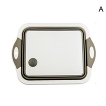 채소 수동마늘 만능 미니 다지기 마늘가는기계 다기능 도마 접이식 드레인 바구니 접을 수 있는 정리함, 02 A