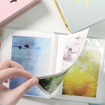 욜케이유 인생네컷앨범 심플 80 포켓식 4x6 사진첩 사진정리 포토북, 크림