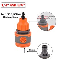 정원 호스 퀵 커넥터 1/2 3/4 1 인치 파이프 커플러 스톱 워터 16/20/32mm 수리 조인트 관개 시스템 피팅, 12L