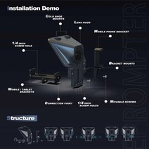 프롬프터LILLIPUT TC11 eleprompter Prompter 스마트 폰/태블릿/DSLR 카메라 비디오 녹화 라이브 스트리밍, 한개옵션0