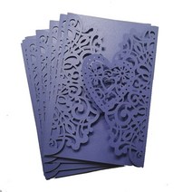 생일축하카드 팝업카드 메세지 세트10장 세트/50장 세트 청첩장 카드 레이저, 06 Navy Blue Cover_01 50장 세트