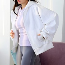 순이들 여성 봄 크롭 후드 집업