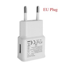 고속 충전기 무선 샤오미 충전 USB 케이블 삼성 갤럭시 S3 S4 S6 S7 엣지 노트 4 5 J2 J3 J5 J7 2016 여행, 03 EU chager_01 WHITE