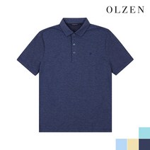 올젠 남성용 허니 조직 카라 반팔 티셔츠 ZPA2TT1502